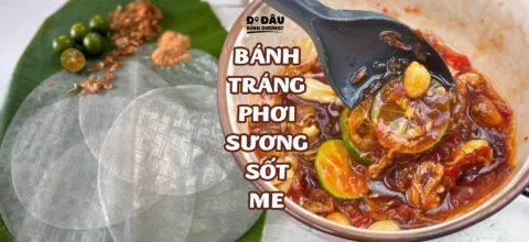 Bánh tráng phơi sương sốt me